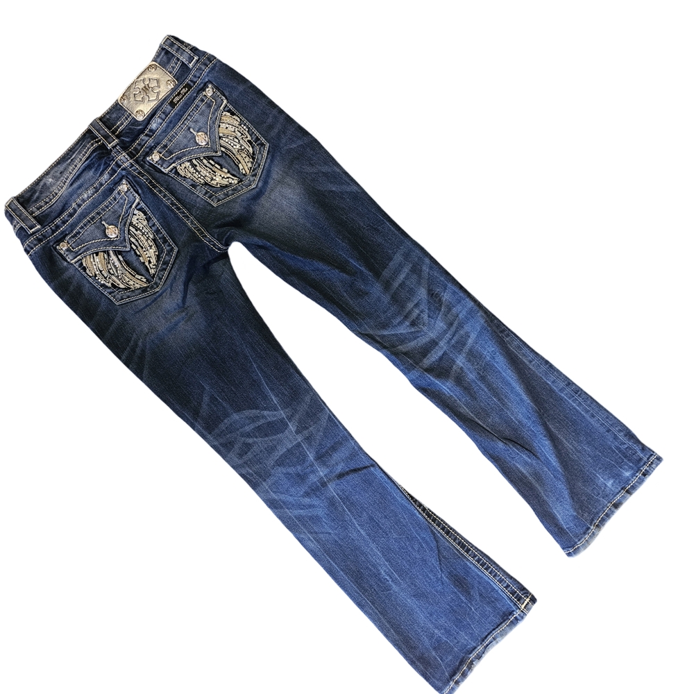 Miss Me Women's Boot Cut Jeans - Blue - Picture 3 of 5